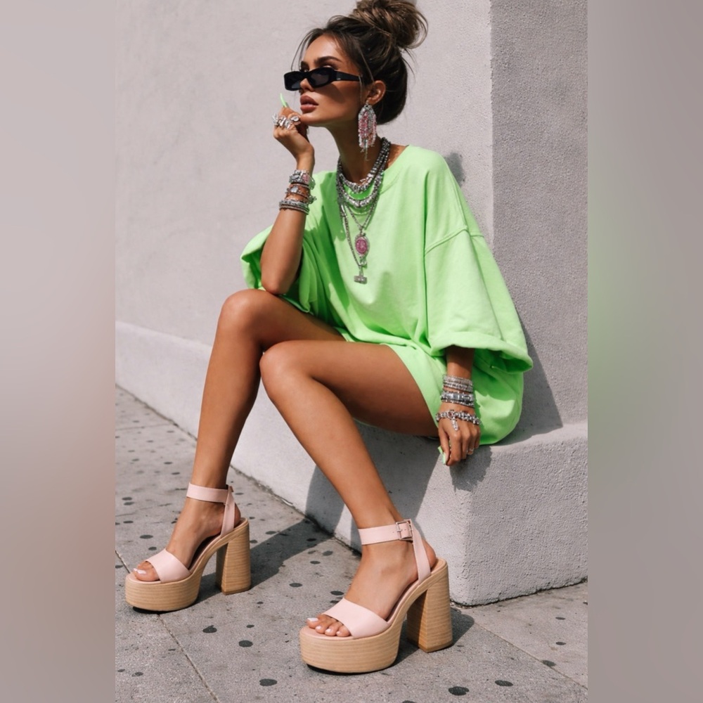 Madden Girl Blush Pink Platform Heels